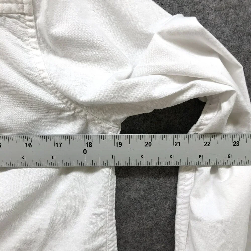 Children's Place Boys XXL 16 White Long Sleeve Button Down Shirt‎ Cotton Pocket